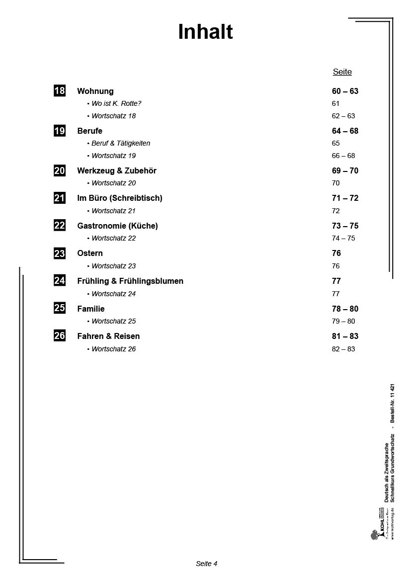 Deutsch Als Zweitsprache In Vorbereitungsklassen Band 1 Schnellkurs