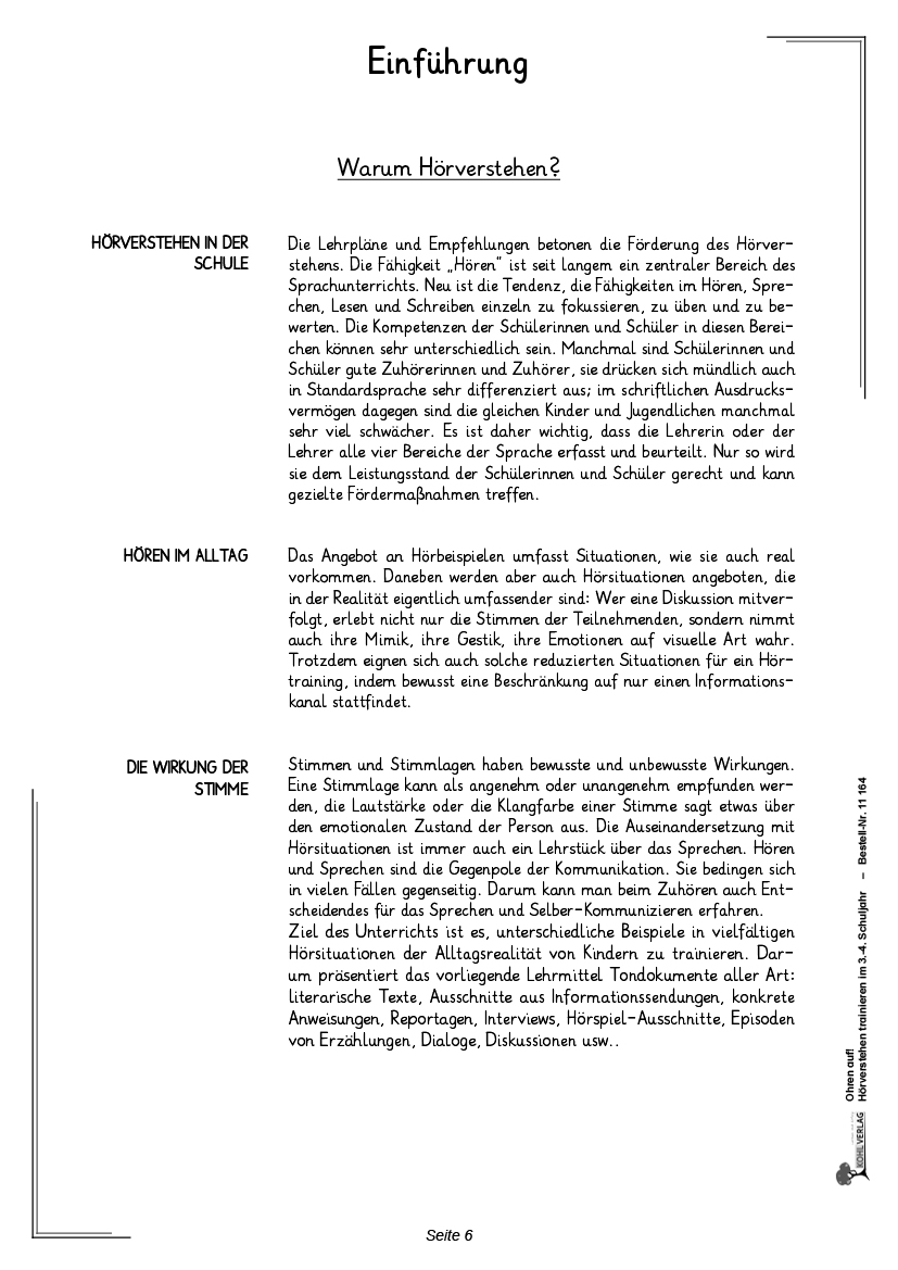 Ohren auf! - Hörverstehen trainieren / Klasse 3-4