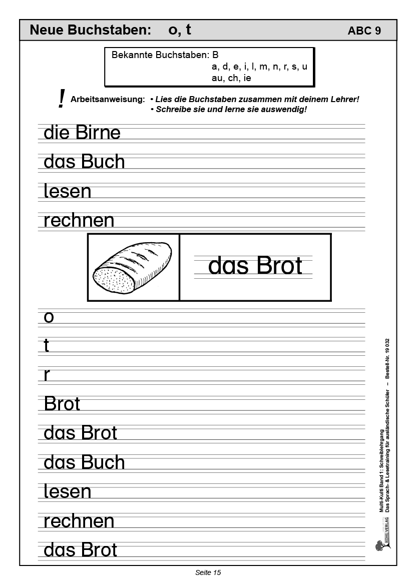 Multi-Kulti - Deutsch als Zweitsprache - Band 1: Schreiblehrgang
