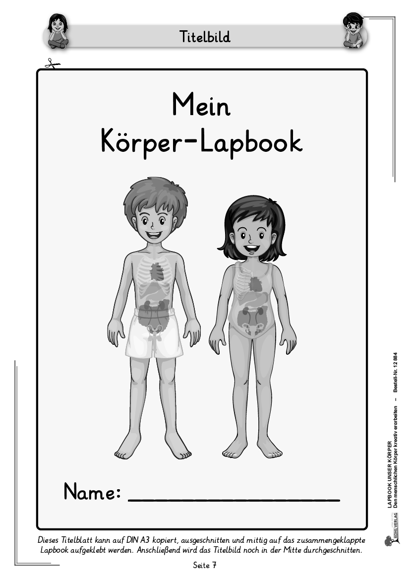 Lapbook Unser Körper