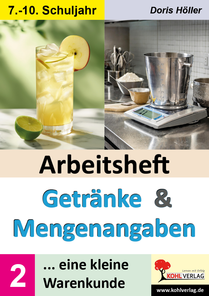 Arbeitsheft GETRÄNKE und MENGENANGABEN  /  Band 2