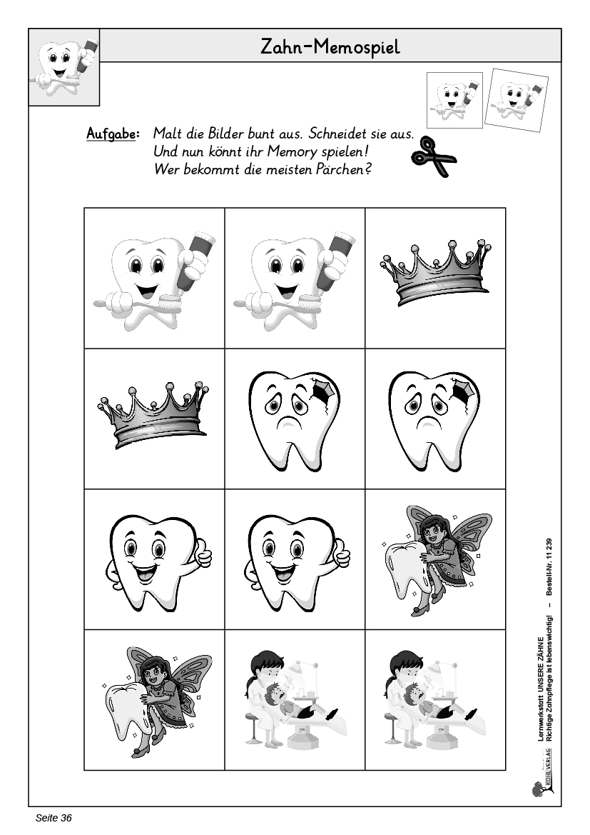 Lernwerkstatt Unsere Zähne