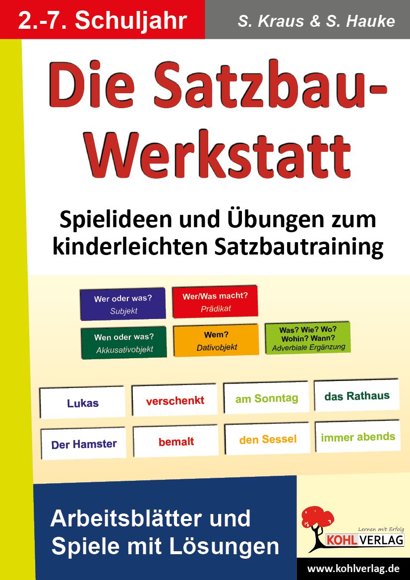 Satzglieder Übungen Für Die Grundschule - Satzglieder Bestimmen