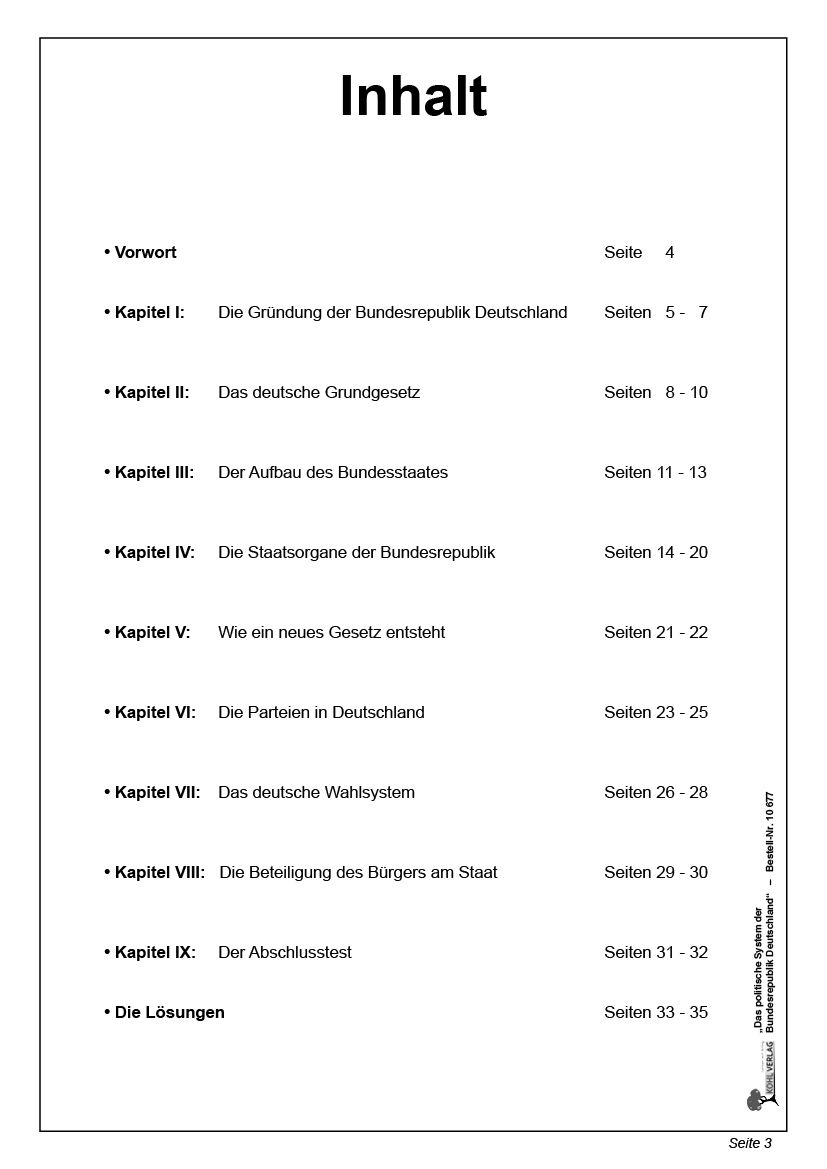 Das Politische System Der Bundesrepublik Deutschland