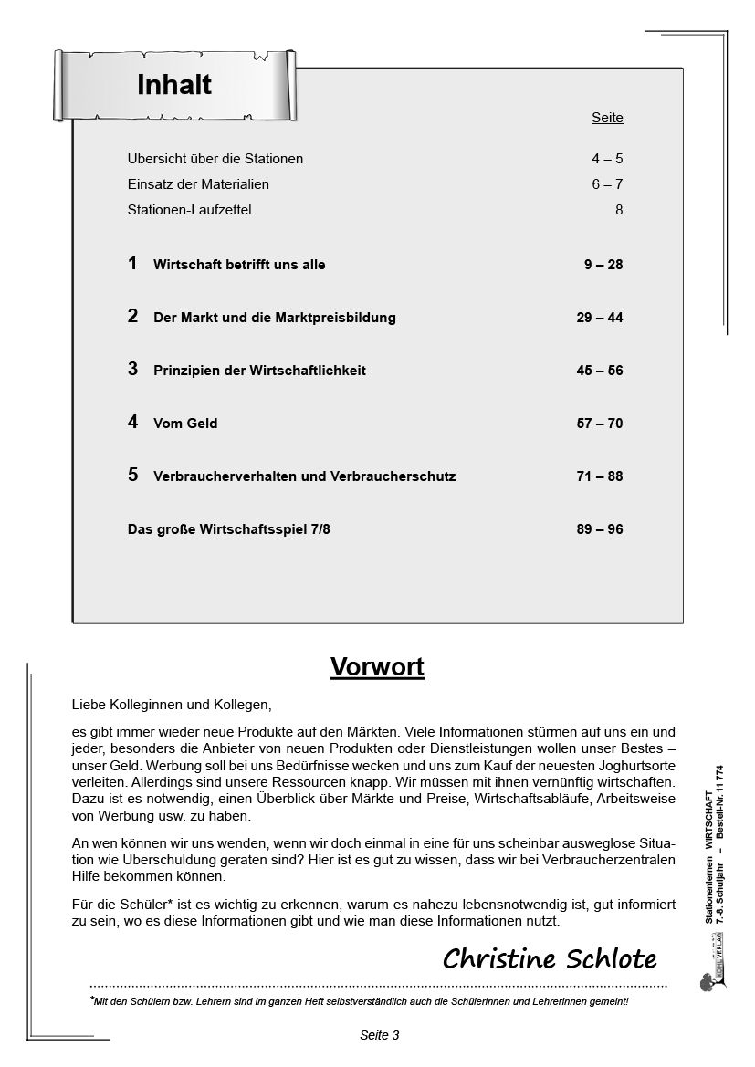 Stationenlernen Wirtschaft / Klasse 7-8 - So Funktioniert Die Welt